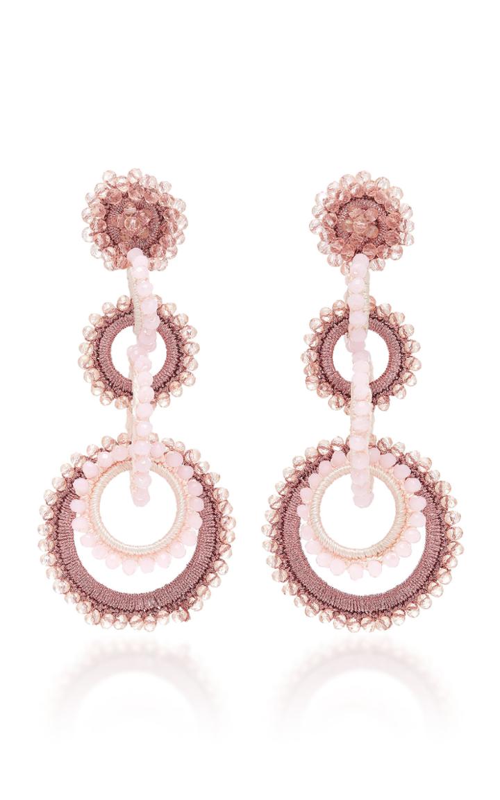 Bibi Marini Silk And Crystal Bead Sundrop Earrings