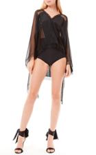 Moda Operandi Zuhair Murad Jacamar Semi-sheer Chiffon Blouse