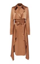 Cushnie Satin-effect Silk Trench Coat