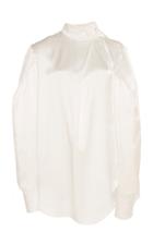 Matriel Buckled Silk Blouse