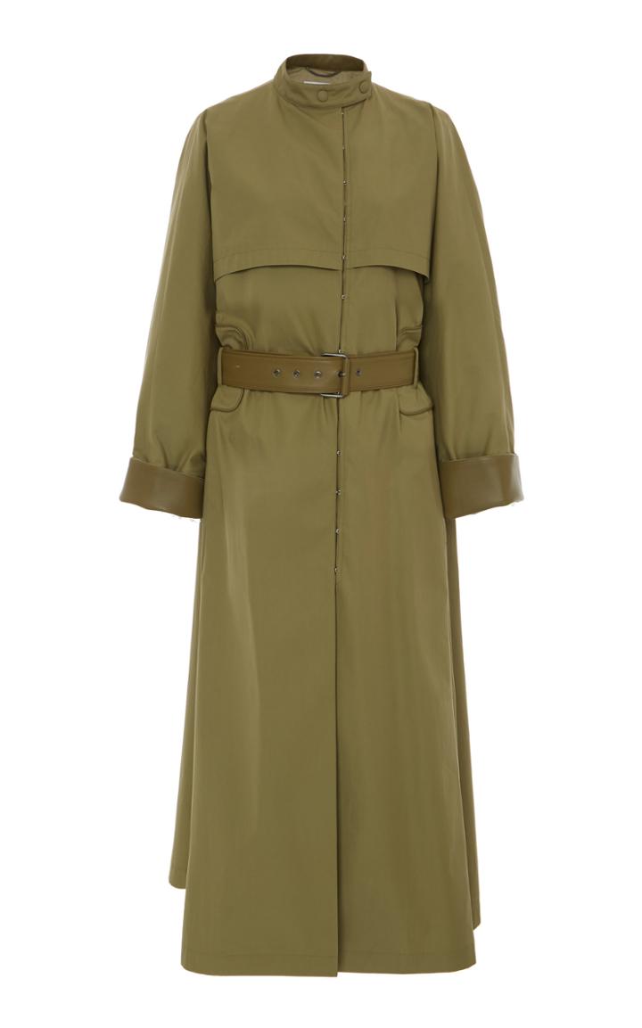 Salvatore Ferragamo Belted Cotton Garbadine Sport Coat