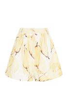 Moda Operandi Aje Unlace Braid-detailed Pear-print Linen-blend Shorts