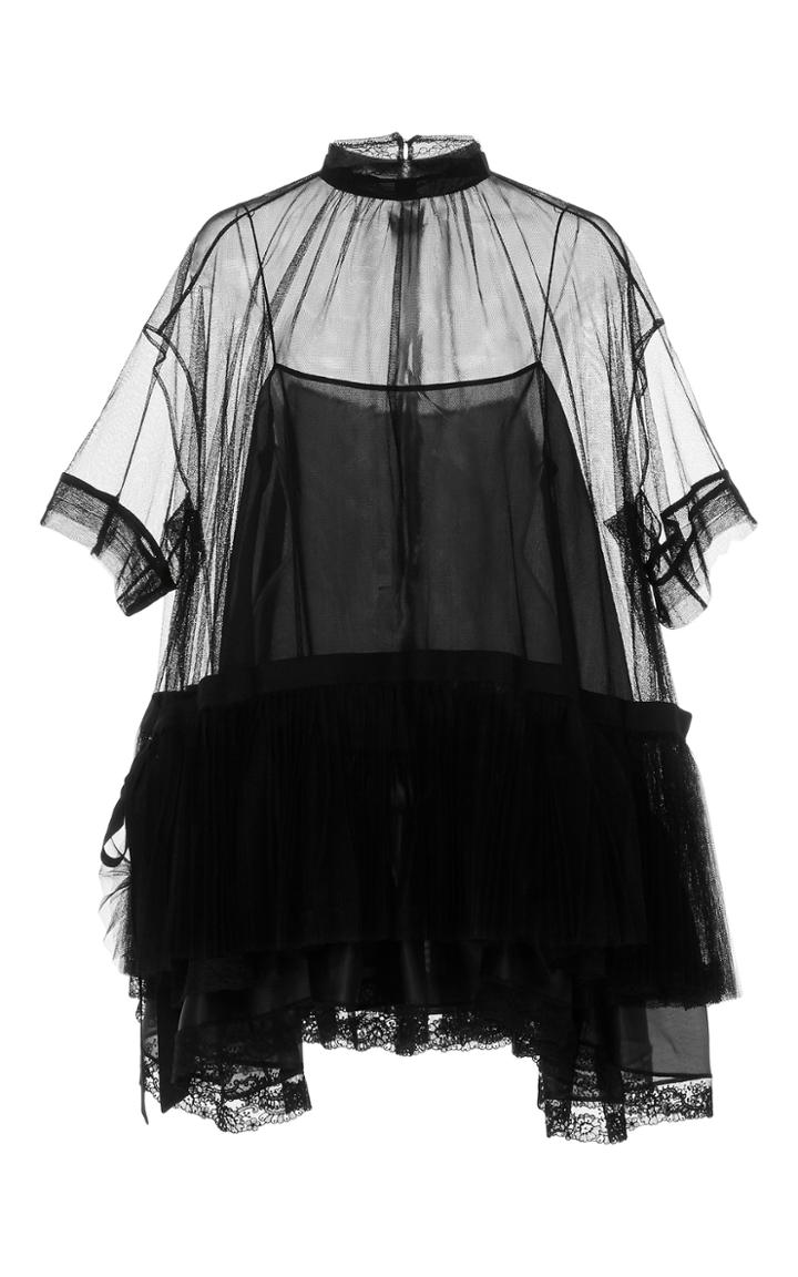 Dice Kayek Sheer Lace Detail Blouse