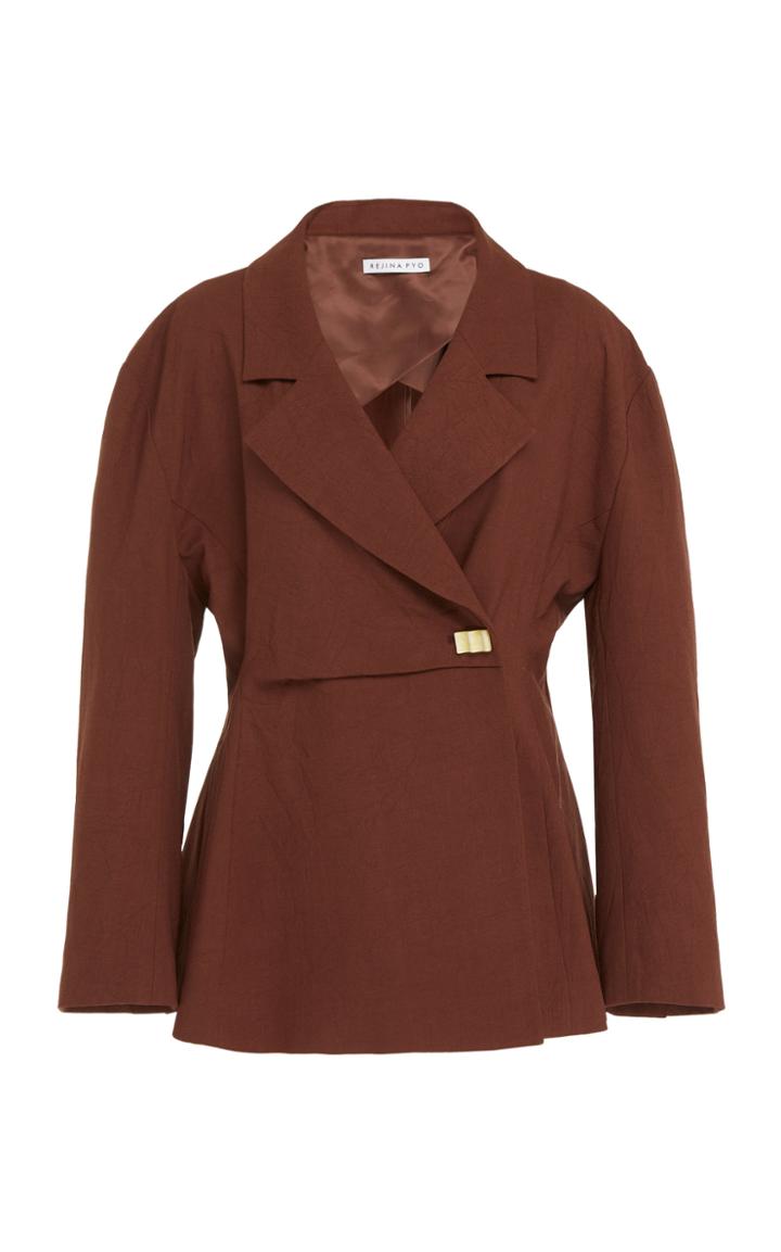 Rejina Pyo Jodie Wool-blend Wrap Jacket