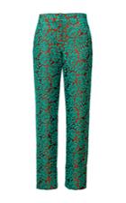 Diana Kvariani Cropped Floral Lace Pants