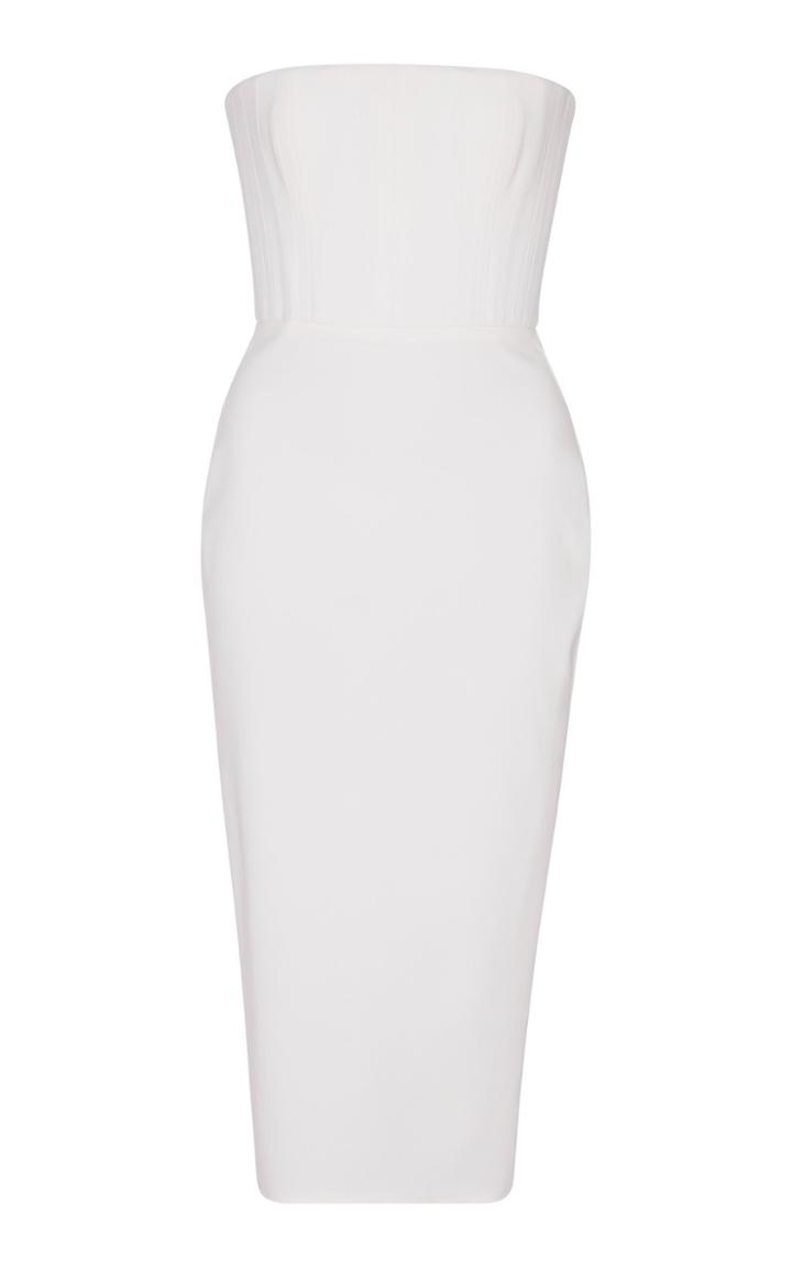 Alex Perry Malene Strapless Stretch Midi Dress