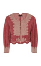 Isabel Marant Amita Embroidered Cotton Velvet Jacket