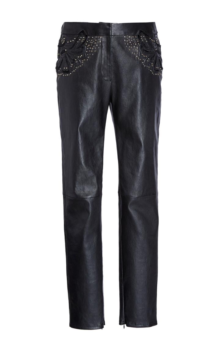 Elie Saab Skinny Leather Pants