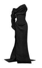 Maticevski Mysterious One-shoulder Cotton-blend Gown