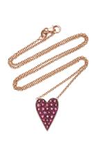 Moda Operandi Sylva & Cie 14k Rose Gold, Sterling Silver And Oxidized Ruby Pendant