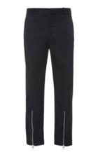 Alexander Mcqueen Zip-detailed Cotton Suit Pants