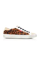 Veronica Beard Sami Printed Suede And Leather Sneakers Size: 38