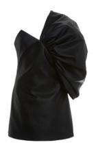 Moda Operandi Kalmanovich Satin One-shoulder Mini Dress
