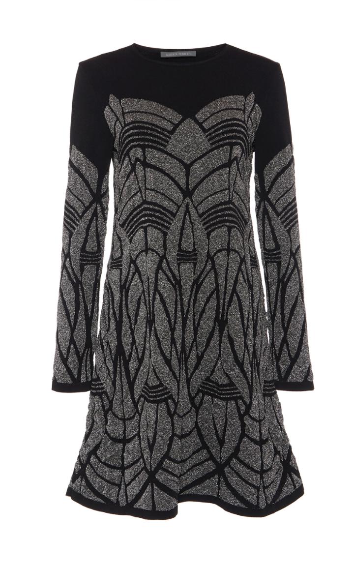 Moda Operandi Alberta Ferretti Printed Stretch Mini Dress