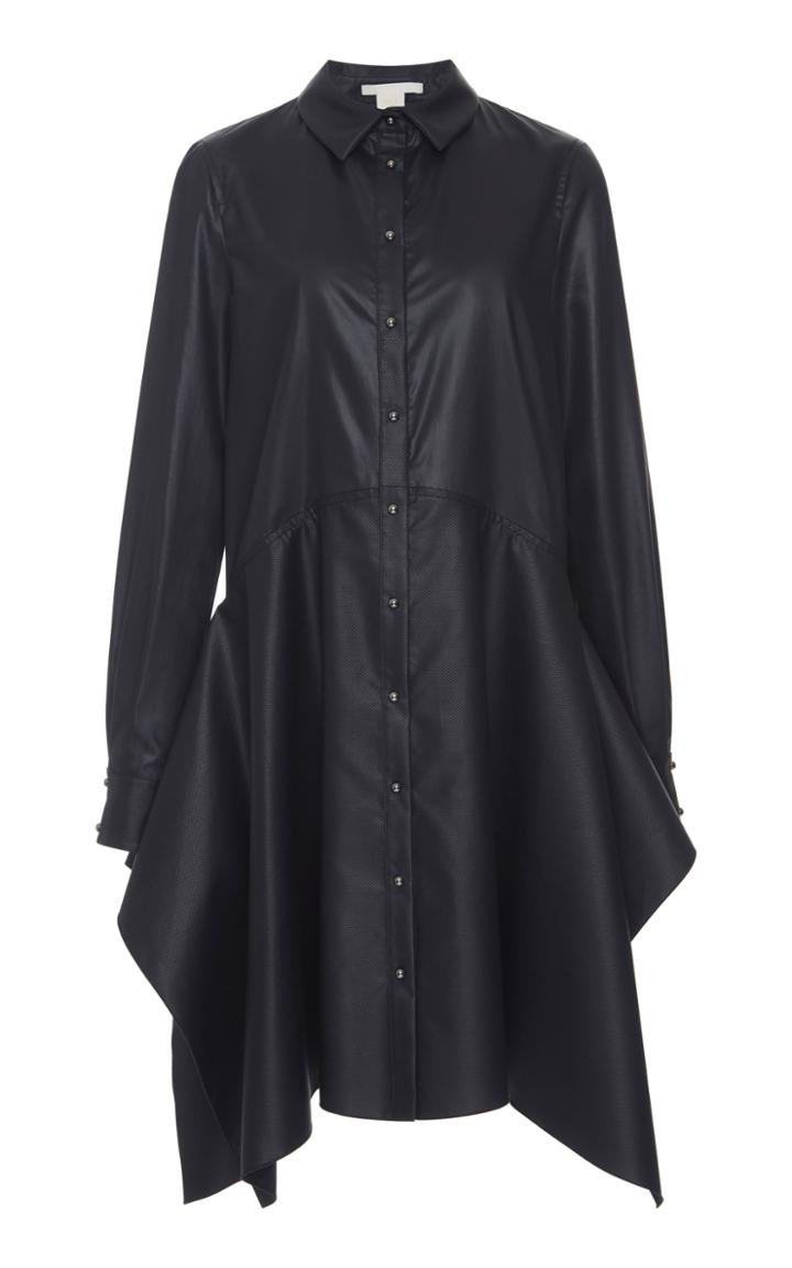 Antonio Berardi Long Sleeve Asymmetrical Shirt Dress