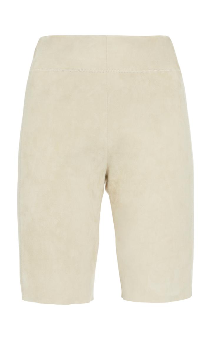 Jil Sander Gian Fitted Suede Shorts