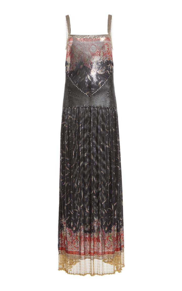 Moda Operandi Paco Rabanne Pleated Metallic Dress