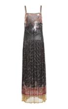 Moda Operandi Paco Rabanne Pleated Metallic Dress