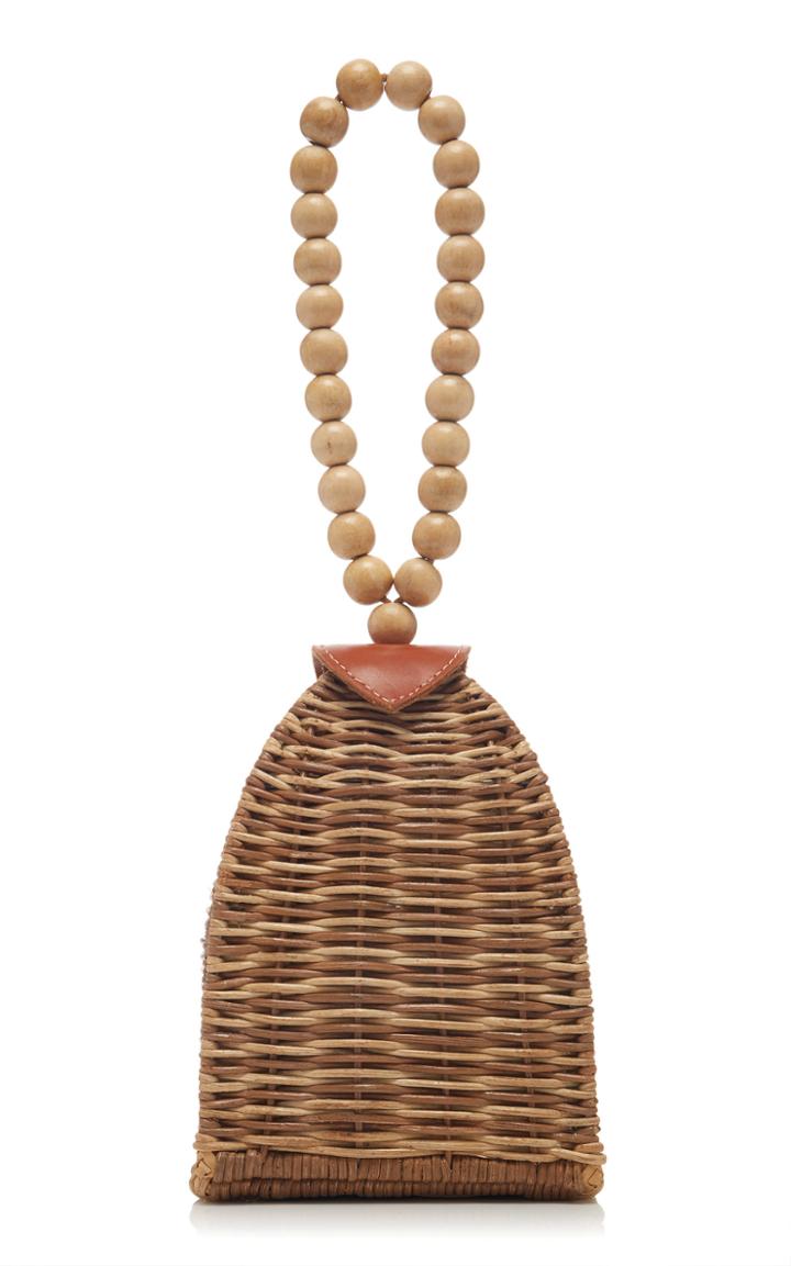 Ulla Johnson Raya Trapeze Wicker Bag