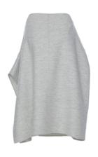 Jil Sander Layla Folded Wool Midi Skirt