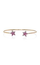 She Bee 14k Gold And Sapphire Cuff Bracelet