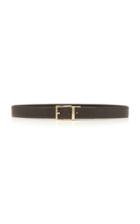 Bally Astor Adjustable Black Leather Belt