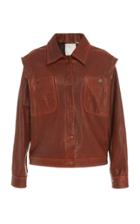 Telfar Detachable Leather Jacket