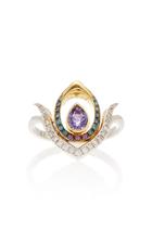 Ele Karela Purple Anther Multi-stone Ring