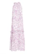 Tibi Isa Silk Tie-neck Dress