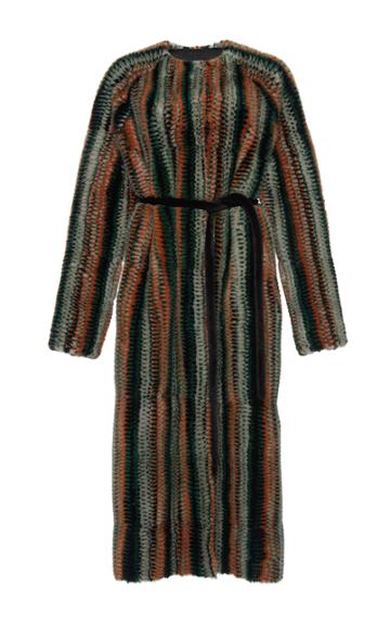 Yves Salomon Paris Tweed Mink Coat