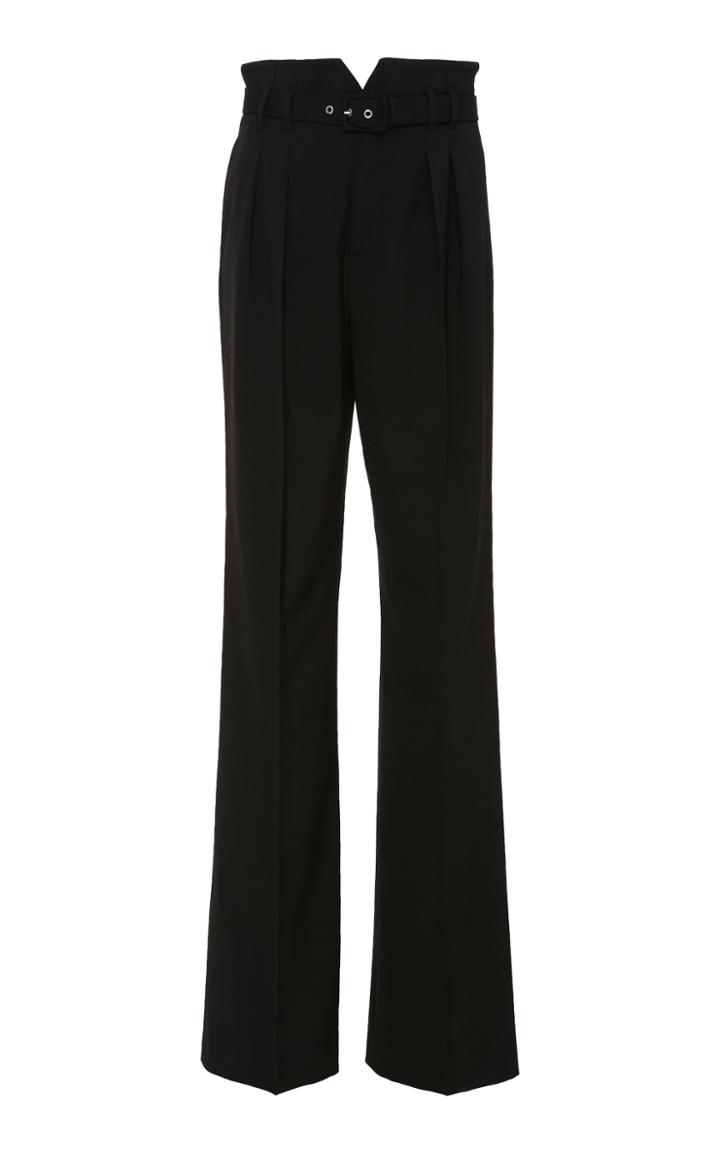 Red Valentino High-waisted Crepe Straight-leg Pants