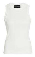 Brandon Maxwell Ribbed-knit Tank Top