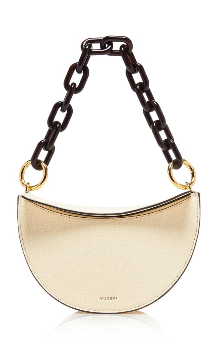 Yuzefi Doris Embellished Leather Shoulder Bag