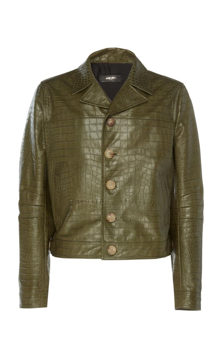 Amiri Embossed Croc Cadet Jacket