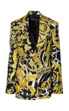 Versace Printed Silk Blazer