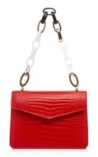 Les Petits Joueurs Pixie Mini Chunky Chain Embossed Leather Bag