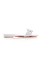 Alexandre Birman Vicky Flat Leather Sandals Size: 36