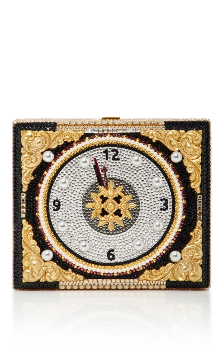 Judith Leiber Couture Big Ben Cigar Box Clutch