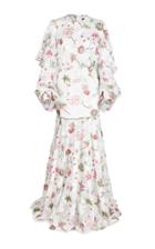 Lana Mueller Youma Floral Long Sleeve Gown