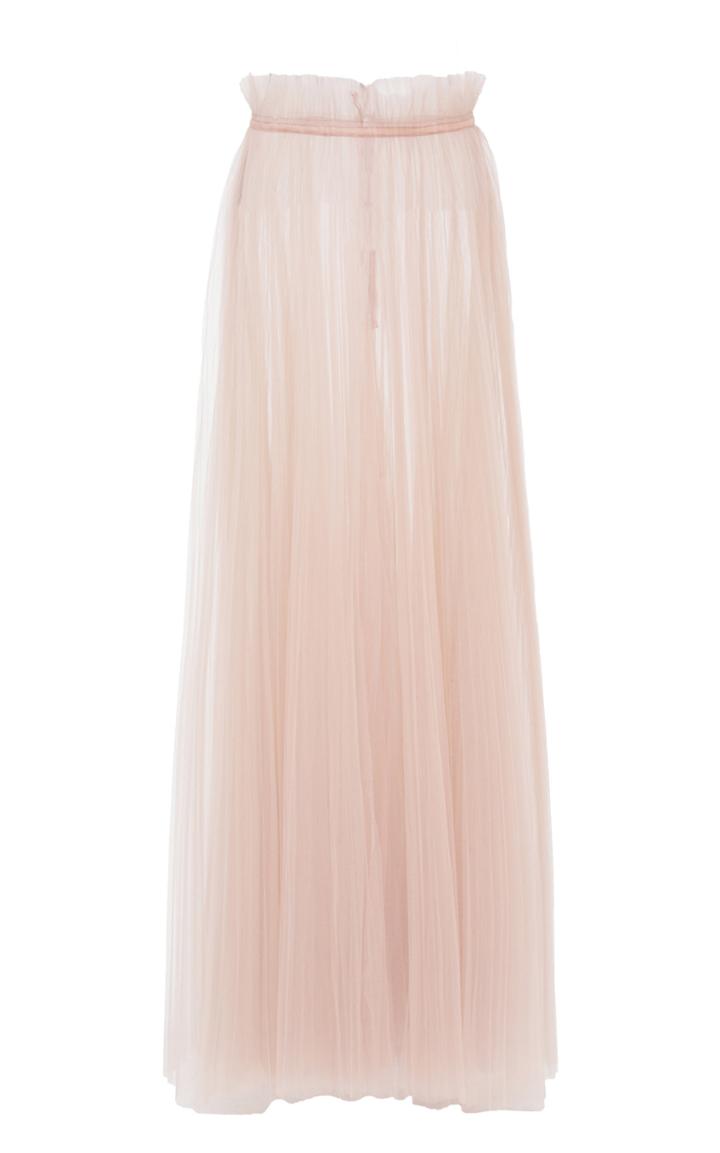 Saptodjojokartiko Blush Pleated Tulle Skirt