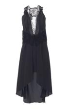 Victoria Beckham High-low Crepe De Chine Silk Dress