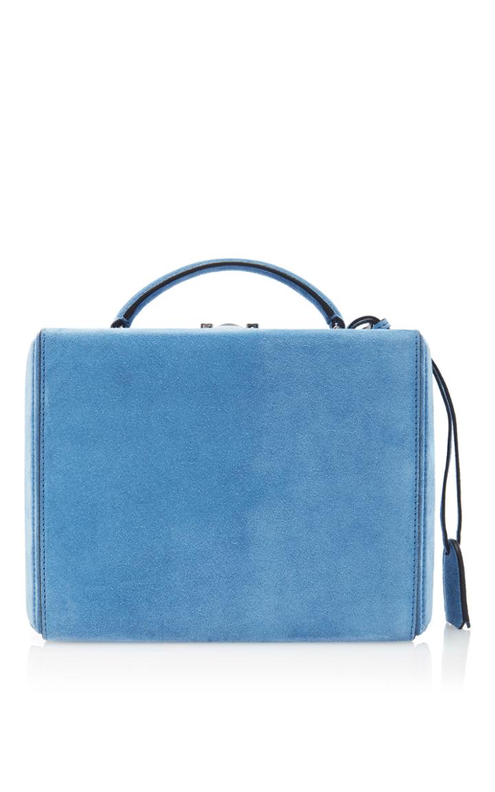 Mark Cross Suede Grace Large Box Bag