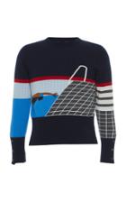 Thom Browne Intarsia-knit Pool Cashmere Sweater