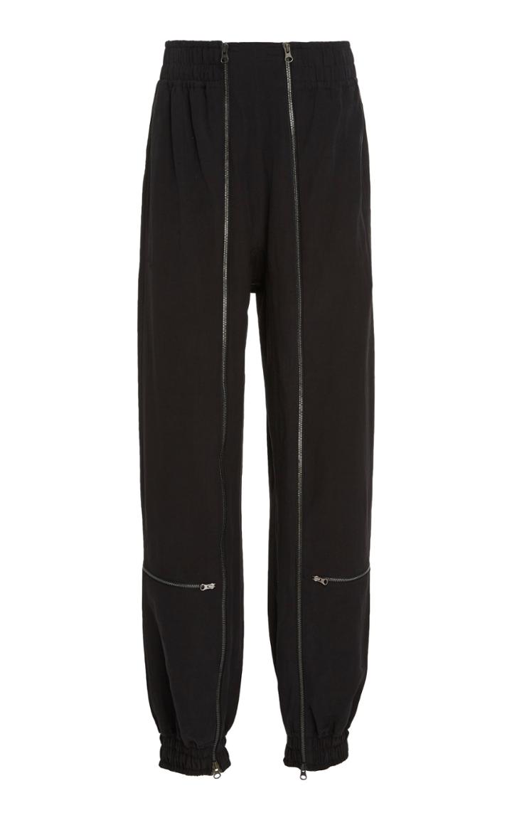 Tre By Natalie Ratabesi Silk-linen Blend Storm Joggers