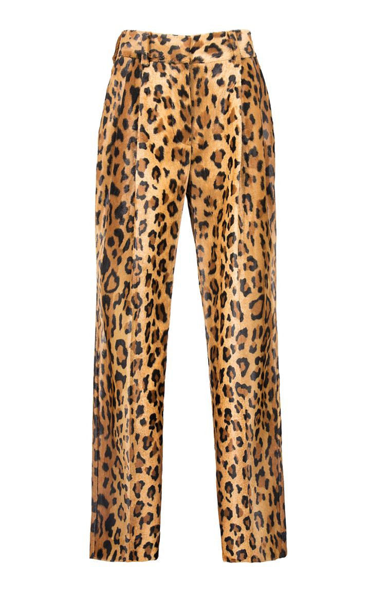 Moda Operandi Blaz Milano Be Fear Banker Printed Velvet Pants