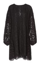 Moda Operandi Adam Lippes Shirred Back Long Sleeve Corded Lace Dress Size: L
