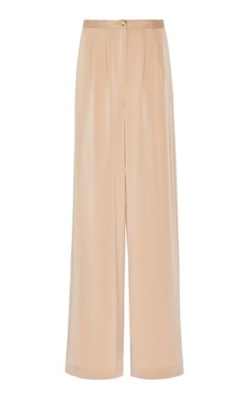 Moda Operandi Sandra Mansour Iris Sech Crepe De Chine Wide-leg Pants Size: 34