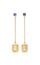 Yi Collection 18k Gold Sapphire And Citrine Earrings