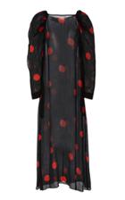 Mara Hoffman Elisabetta Sheer Polka Dot Maxi Dress