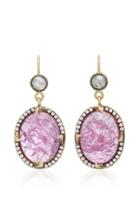Sylva & Cie Faceted Oval Ruby Earrings